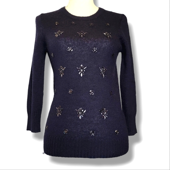 J. Crew Bundle of 2 Wool Blend Sweaters Size XS Blue Gray - Picture 8 of 11